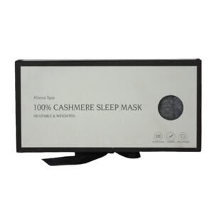 BNWOT Alieva Spa Cashmere Heated Weighted Eye Mask; Grey